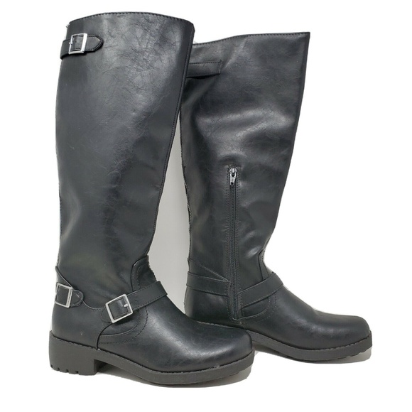 Mossimo Supply Co. Shoes - Target Women's Black Faux Leather Knee High Boots